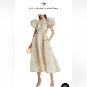 Aje Patina Lace Midi Dress